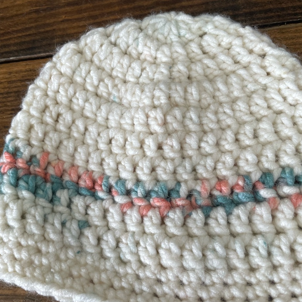 Cozy Cream Knit Kids Beanie